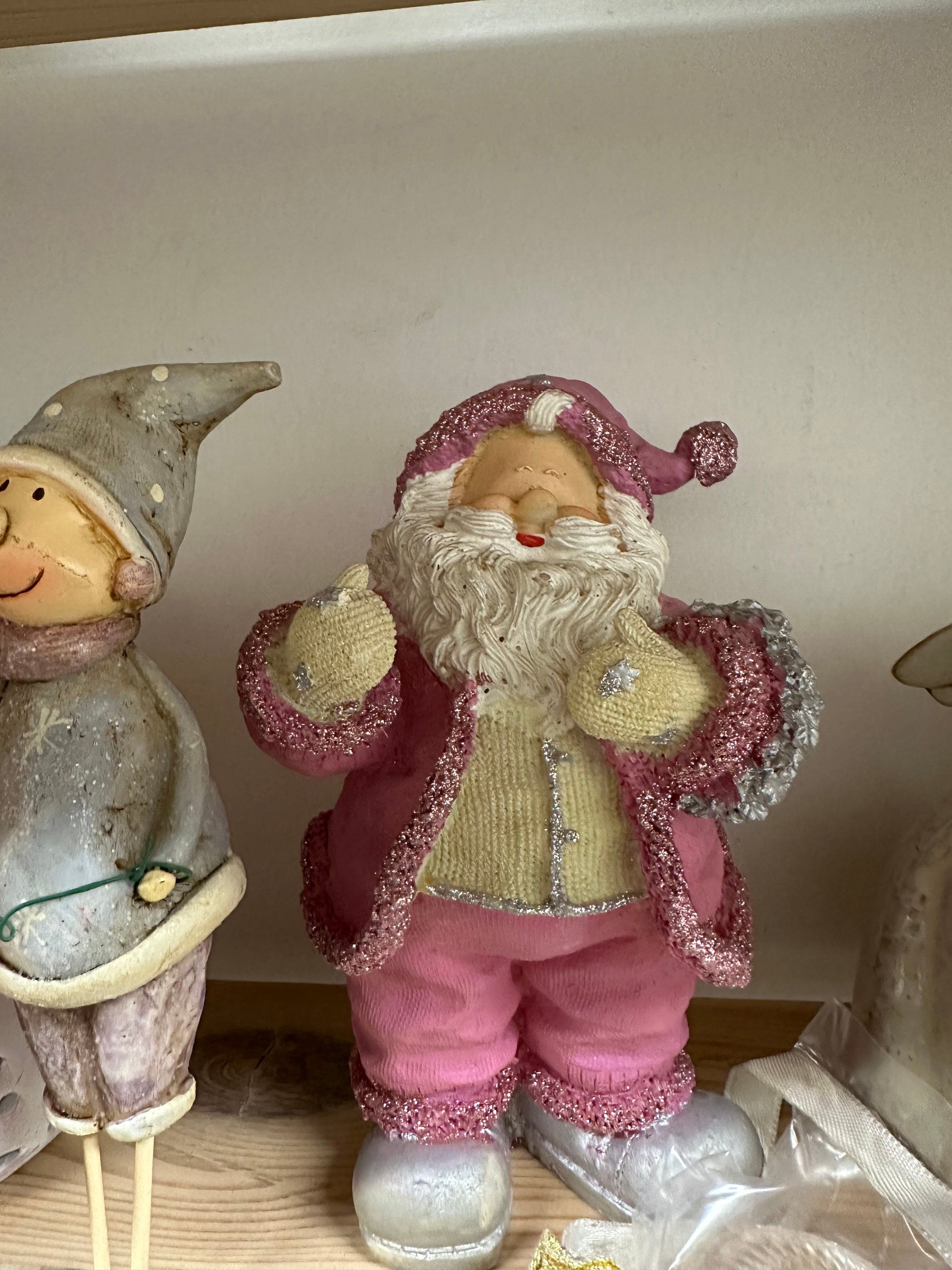 Kerstman roze