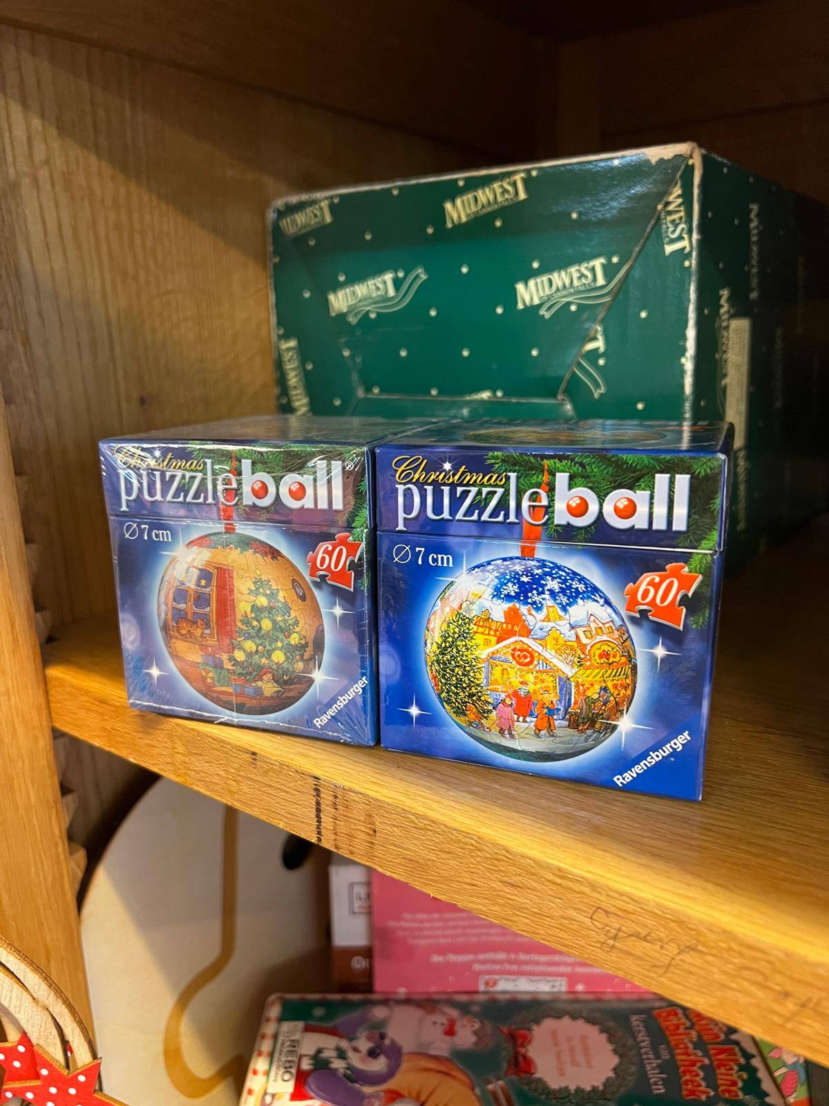 Puzzel kerstballen